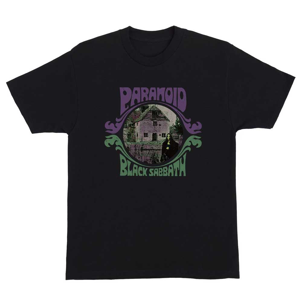 Black Sabbath Paranoid Witch Heavyweight T-Shirt Black OJ Tee