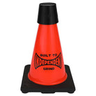 The Built to Grind Independent Phone Cone is a red traffic cone with a black base and top, featuring the bold “BUILT TO GRIND” label on the front. Inspired by Independent Trucks, it cleverly doubles as a phone stand.