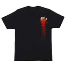 The Cannibal Corpse Heavyweight T-Shirt Black Creature features a striking graphic of red, blood-like liquid dripping from a man's head for a bold, dramatic look in a men's regular fit.