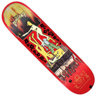 The Cernicky Hot 8.25 Krooked Skateboards Deck features abstract cartoon figures, black flowers, and flames, with the words “EDDIE CHERNICKY” and “KROOKED SKATEBOARDING” displayed in stylized fonts.