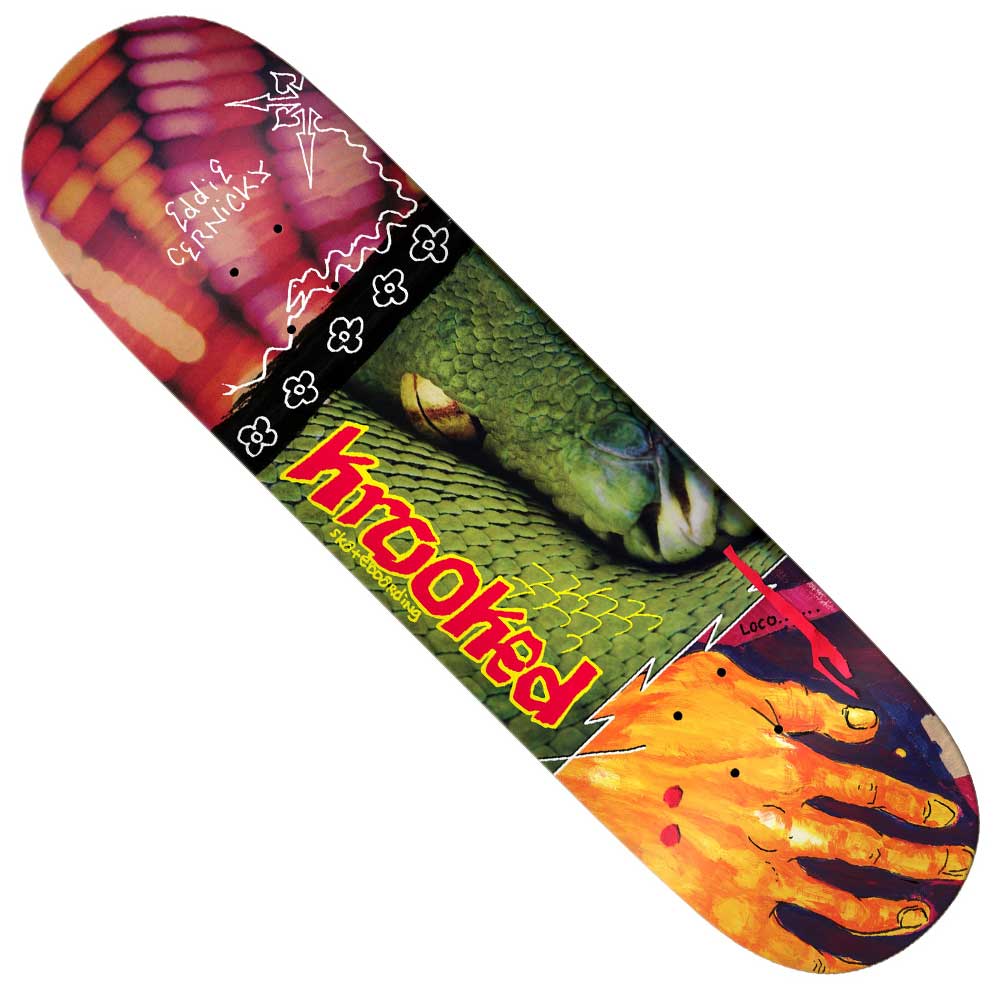 スケートボード KROOKED - KROOKED EDDIE CERNICKY EDGE Pro 8.38 KROOKED EDDIE CERNICKY EDGE Pro deck // 8.38 inc クルキッド