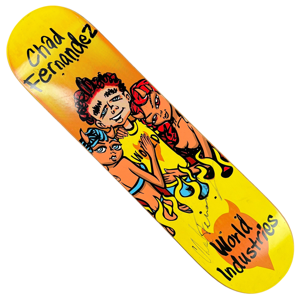 THE PAUL BADURA-SKODA EDITION CD20枚組 Chad Fernandez World Industries Skateboards Deck 7.4x30.1 Signed