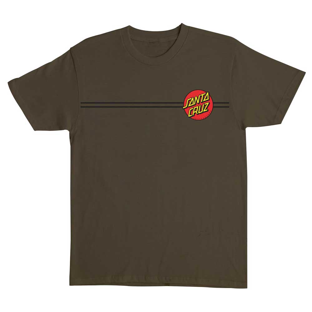 Classic Dot Olive Heavyweight Tee Mens Santa Cruz