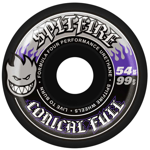 Conical Full Black 54mm99A Spitfire Wheels – Southside Skatepark