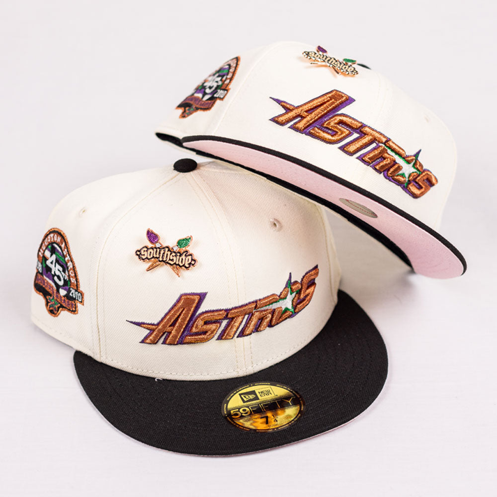 Creator Pack Bronze Purple Green Houston Astros New Era Hat 5950 Fitted