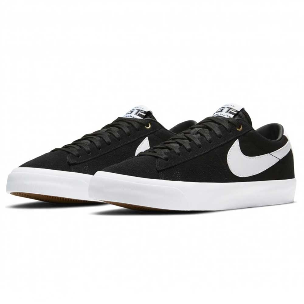 DC7695002 Black White Black Blazer Low Pro GT Nike SB Suede