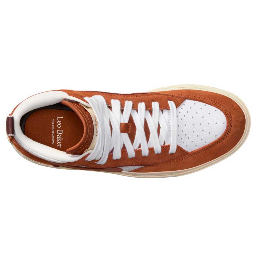 DX4361202 Dark Rust White React Leo Nike SB Suede & Leather