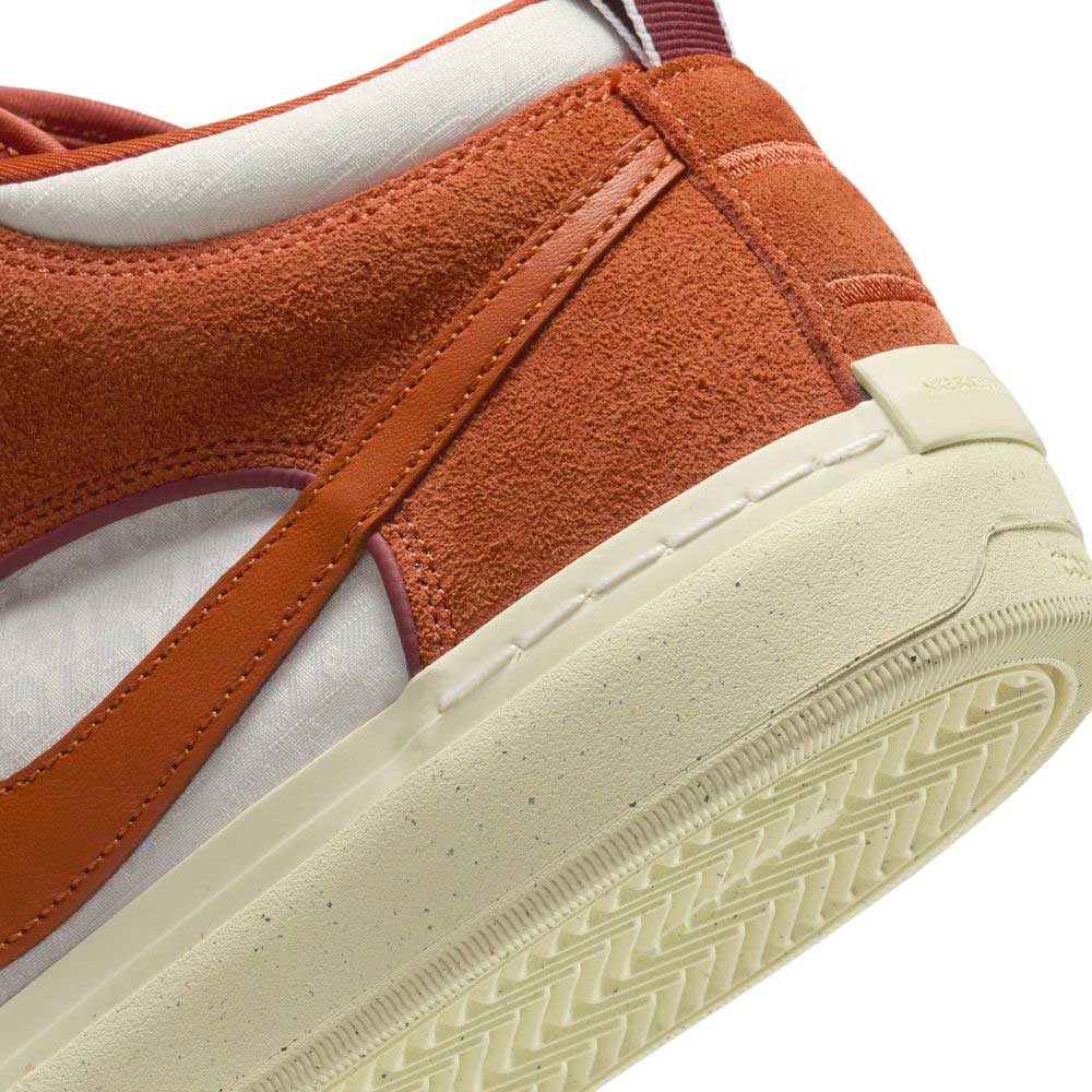 DX4361202 Dark Rust White React Leo Nike SB Suede & Leather