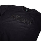 Black Deathspray crewneck by Deathwish Skateboards, featuring glossy, stylized “FEAR IT WASH” text in a graffiti-inspired font across the chest, echoing the bold street style signature to Deathwish designs. Displayed laid flat on a white background.