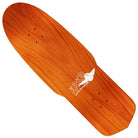 The Diamond Quade Beemer 10.75x33.95 Krooked Skateboards Deck features a natural orange wood finish, rounded nose, square tail, and a white Krooked logo with a stylized bird inspired by the Diamond Quade Beemer series.