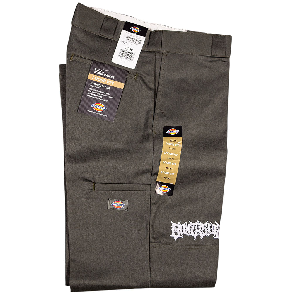 Olive Green Southside Texas Icon Dickies Loose Fit Double Knee