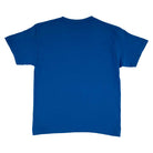 The Distortion Midweight YOUTH T-Shirt Royal Independent Tee is displayed laid flat, back side up, on a white background.