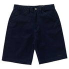 Eyes Twill Short Light Navy by Krooked Skateboards features belt loops, side pockets, and a button waist closure. With a straight fit and simple design, these shorts offer everyday comfort and style.