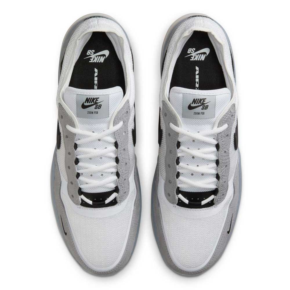 FV8493004 Grey White PS8 Nike SB Leather Knit Shoes