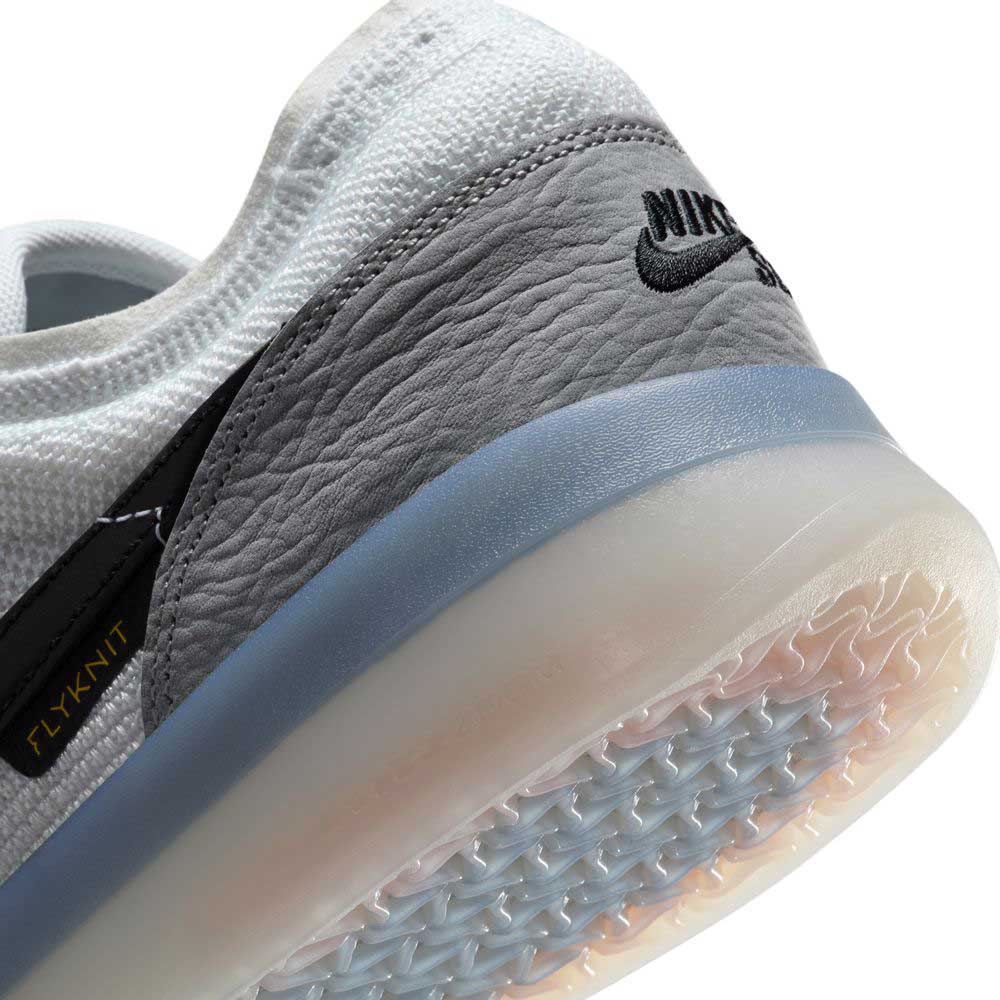 FV8493004 Grey White PS8 Nike SB Leather Knit Shoes