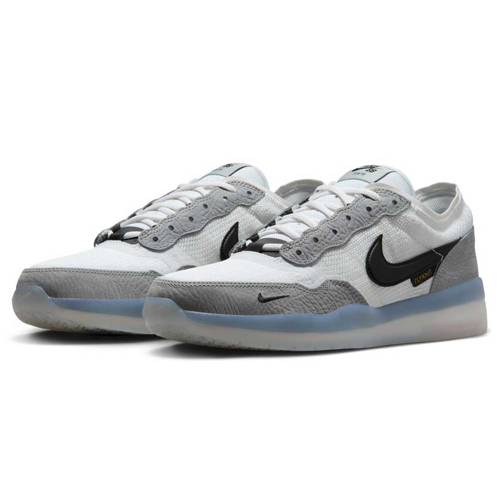FV8493004 Grey White PS8 Nike SB Leather Knit Shoes