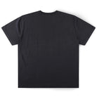 Legacy Overdye Former Tee Washed Black, a premium 200GSM cotton short-sleeve t-shirt, shown laid flat with the back side visible against a white background.