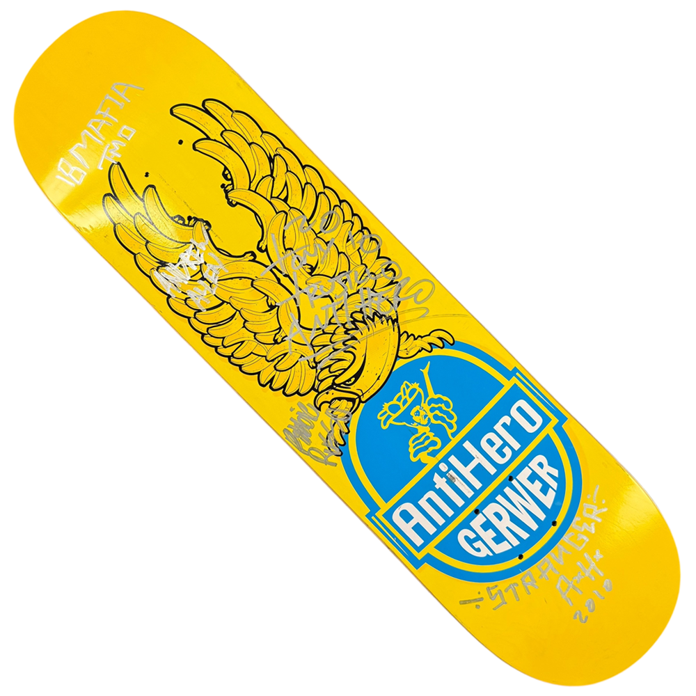 Frank Gerwer Anti Hero Skateboards Deck 7.9x31.3 Signed