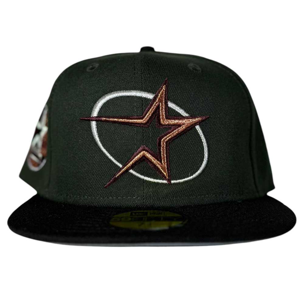 GWOP Dark Green Burgundy Bronze Circle Star Houston Astros New Era Hat 5950 Day