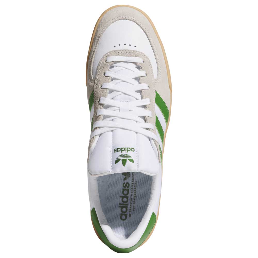 Glenburn White Green Gum KK1118 Adidas Skateboarding Shoes