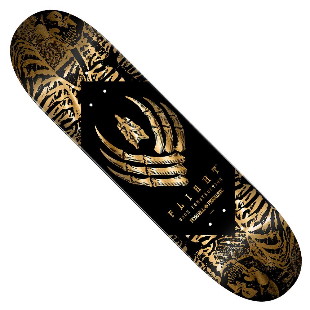 Gold Foil Skeleton Flight Deck 8.63x32.1 Powell Peralta