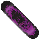 The Gravette Vikings of Hesh Law XX Pro 8.3" x 32.2" Creature Skateboard Deck features North American Maple, a black and purple design with ship silhouette, "CREATURES & VILLAINS OF MYSTERY HAWK" text, and medium concave for technical control.