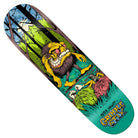 Show off your style with the Grimptids Hewitt 8.65 Grimple Anti Hero Skateboards Deck, featuring vibrant artwork of a yellow, snarling monster in a forest towering over two furry green and pink creatures. The bold “Peter Hewitt Grimple Stix” lettering at the bottom makes this deck an eye-catching choice—perfect for any Anti Hero Skateboards fan!.