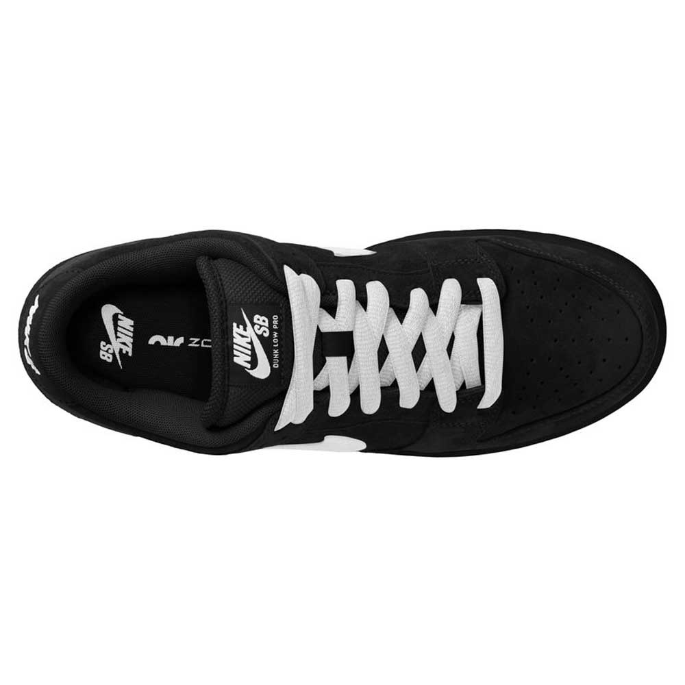 HF3704003 Black White Nike SB Dunk Low Pro Suede Leather Shoes