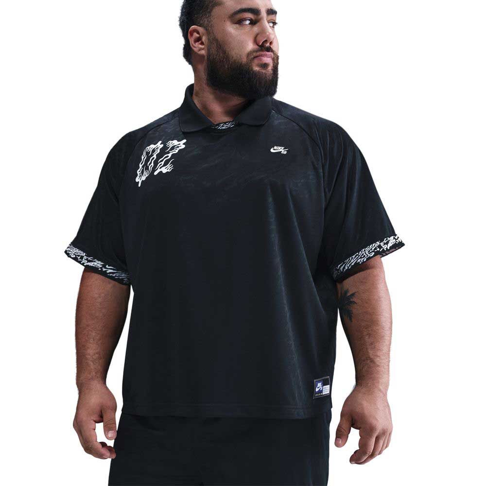 HJ 2965010 Black Nike SB Dri-FIT Jacquard Skate Jersey