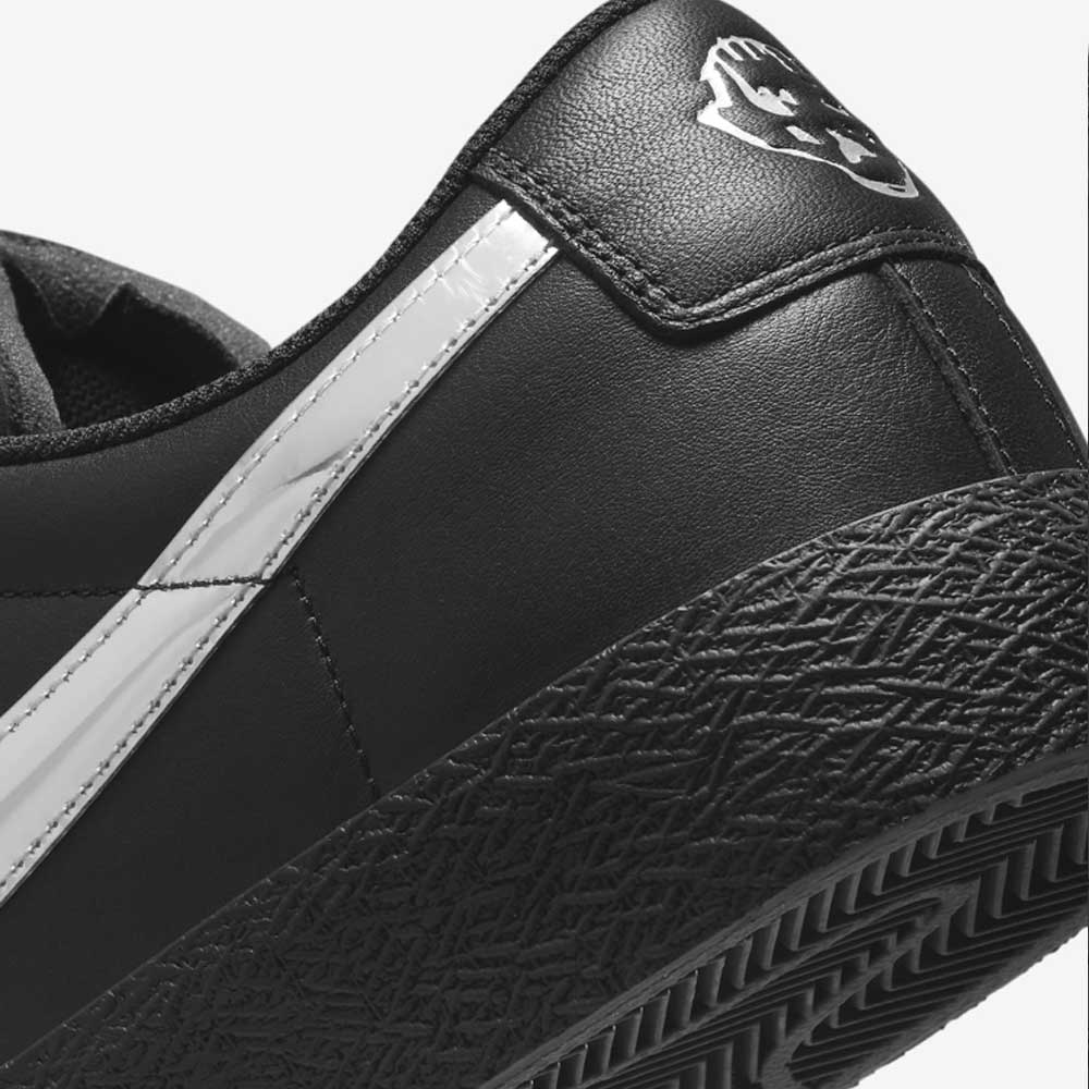HJ6703001 Black White Silver Blazer Low Dancer Nike SB