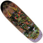 The Hallucination Beast 9.55in x 30.46in Creature Skateboard Deck showcases vibrant artwork of a horned, sharp-toothed beast with tentacles, surrounded by smaller monsters and urban graffiti-style "CREATURE" text.