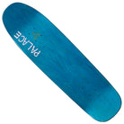 Heitor Pro 8.9x32 S45 Collage Palace Deck Shaped with a blue palace shape, white text reading PALACE, and a faded triangular logo near the top.