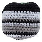 The High Country Warm Up Foot Bag in black and gray is a crocheted accessory, perfect for skateboarding or Creature fans.