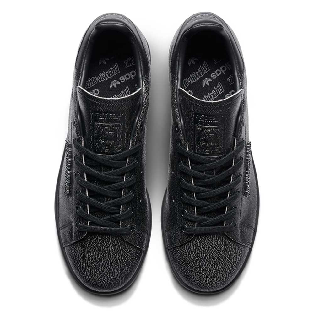 IH3148 FA Stan Smith Black Black Black Crackle Leather Adidas 