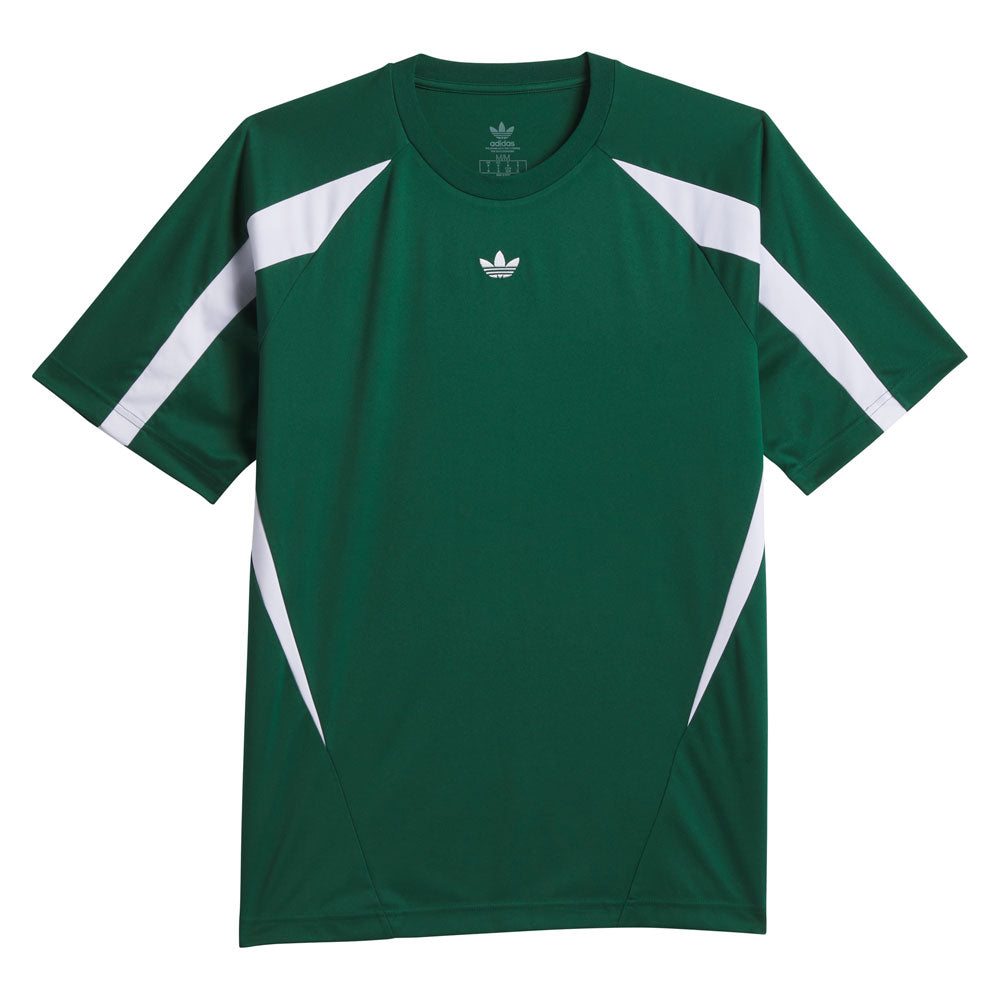 JC7630 TGST Jersey Dark Green White Adidas Skateboarding