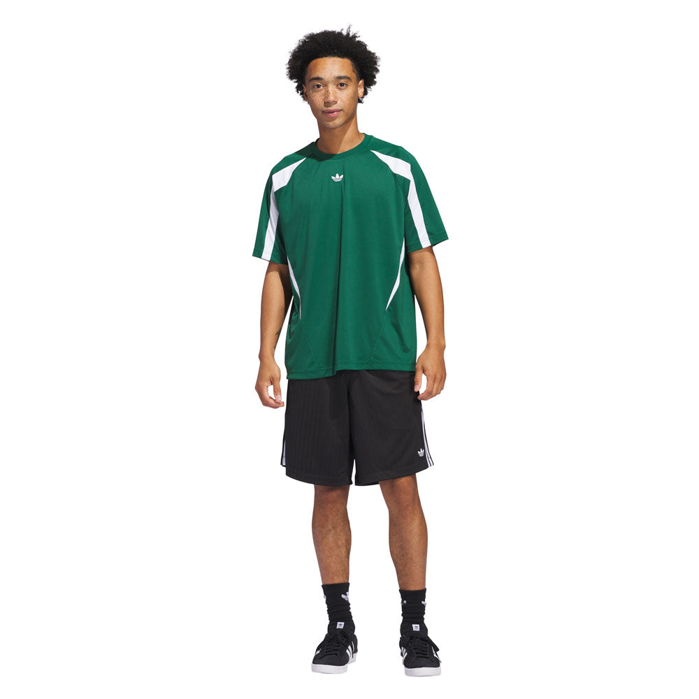 JC7630 TGST Jersey Dark Green White Adidas Skateboarding