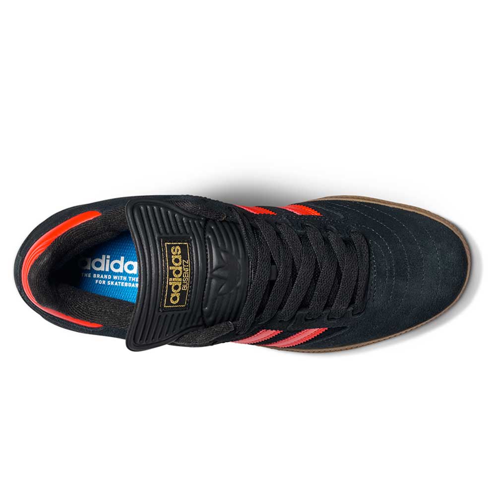 JH8134 Black Orange Gum Busenitz Adidas Skateboarding Suede Shoes