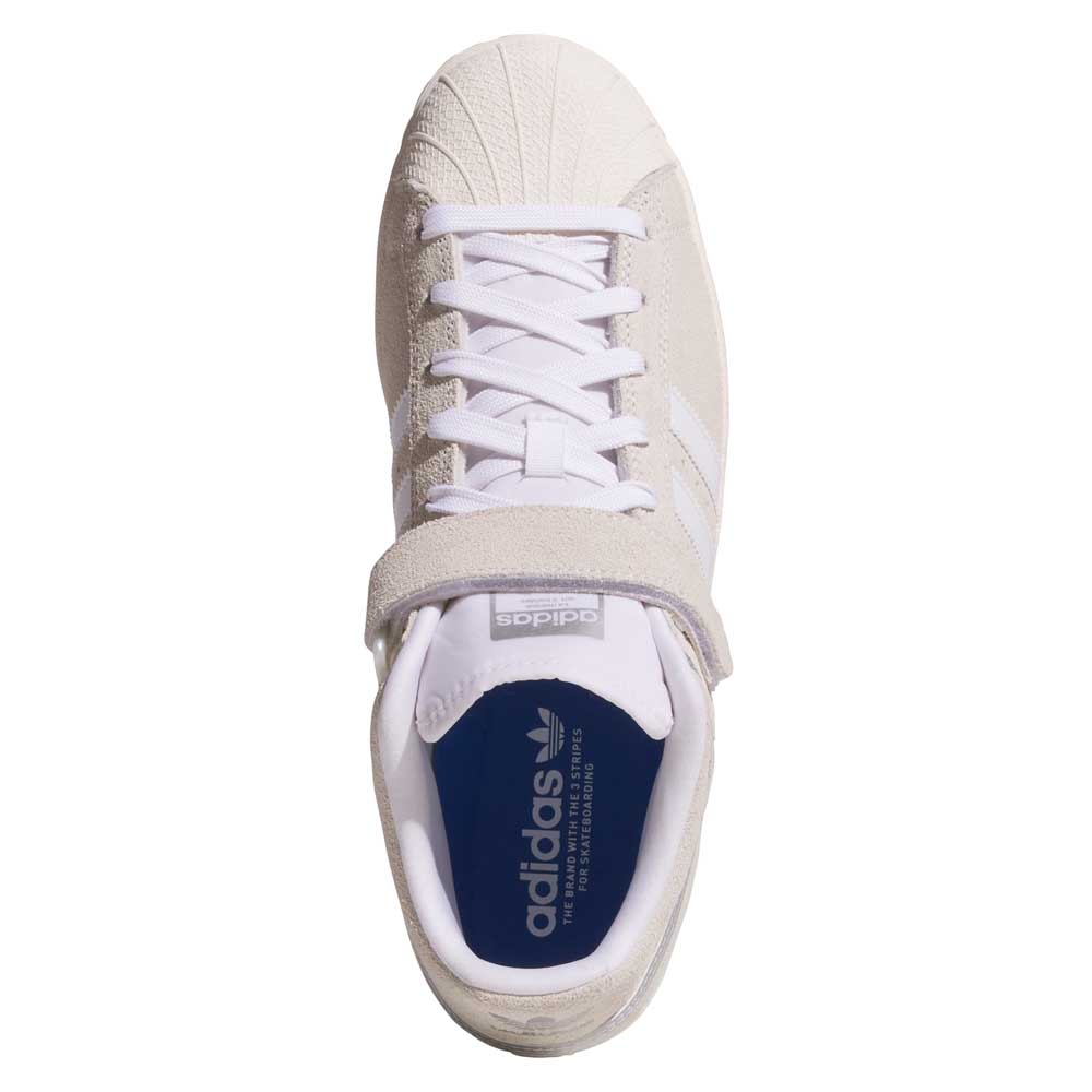 JH8141 White Silver White Pro Shell Mid Trainers ADV Adidas Suede