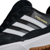 JI 0846 Black White Gum Tyshawn 2 II Adidas Skateboarding Leather Suede Skateboarding Shoes