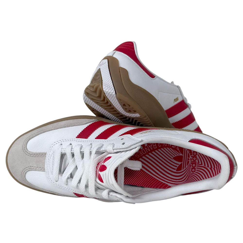 JQ5865 White Gum Puig Samba ADV Adidas Skateboarding Leather