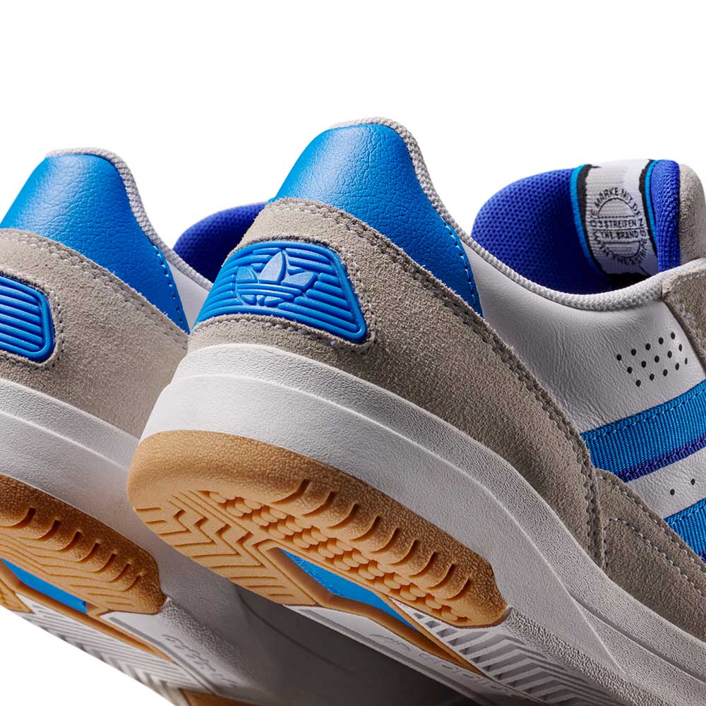 JS4308 White Brilliant Blue Lucid Blue Tekkira Suede Leather