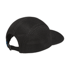 The Sp33d Cap Black Blue KD3651 by Adidas is a black hat with a blue stripe and an adjustable fit for comfort.
