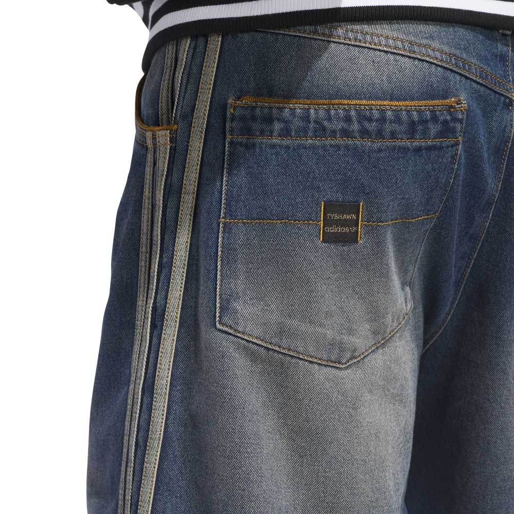 KE7075 Tyshawn Indigo Denim Shorts Adidas Skateboarding
