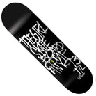 The Kennedy Splinter 8.25x31.87 Girl Skateboards Deck features bold white graffiti-style text, a small green stick figure logo at the center, and "GIRL SKATEBOARDS CO."—inspired by the Kennedy Splinter series.