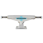 Legacy OGBC INDY 139 Polished Silver Standard Stage 11 skateboard trucks are displayed against a white background, featuring a blue Independent logo and showcasing the reliable quality and strength of Independent trucks.