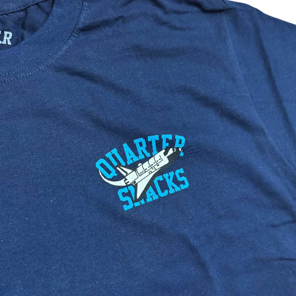 Let's Get It Tee Quartersnacks Navy – Southside Skatepark Skateshop