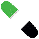 Two Lillipop Green 8.25 Violet Skateboards Decks, one green and one black, are placed diagonally with curved ends facing each other. The green deck shows "ET VIOLET VIOLET VIOLET VIOLET" near the edge. Both have visible mounting holes.