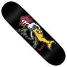 Introducing the Mermaid Black DBX 8.25x32 Krooked Skateboard Deck—a lightweight and durable deck crafted with advanced basalt technology. It features an eye-catching cartoon mermaid with red hair, a blue top, and a yellow tail, surrounded by two green fish and playful bubbles on a black background, ensuring both standout style and reliable performance for every ride.
