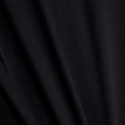 Close-up of black fabric from the New Balance Numeric Small Logo Black Tee MT53706BK, a relaxed fit cotton crewneck with visible diagonal folds and a soft, slightly textured surface.