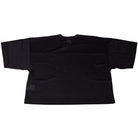 The Perforated Cropped Black Jersey IF1349010 T-Shirt Nike SB Skateboarding Tee is a plain black short-sleeve tee with a polyester body and mesh fabric for breathability. Imported; machine washable for easy care.
